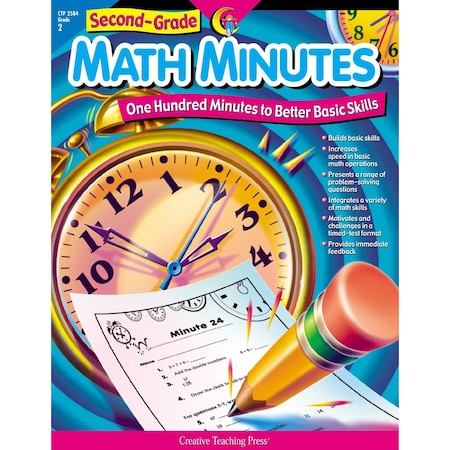 Creative Teaching Press Second-Grade Math Minutes Book 2584